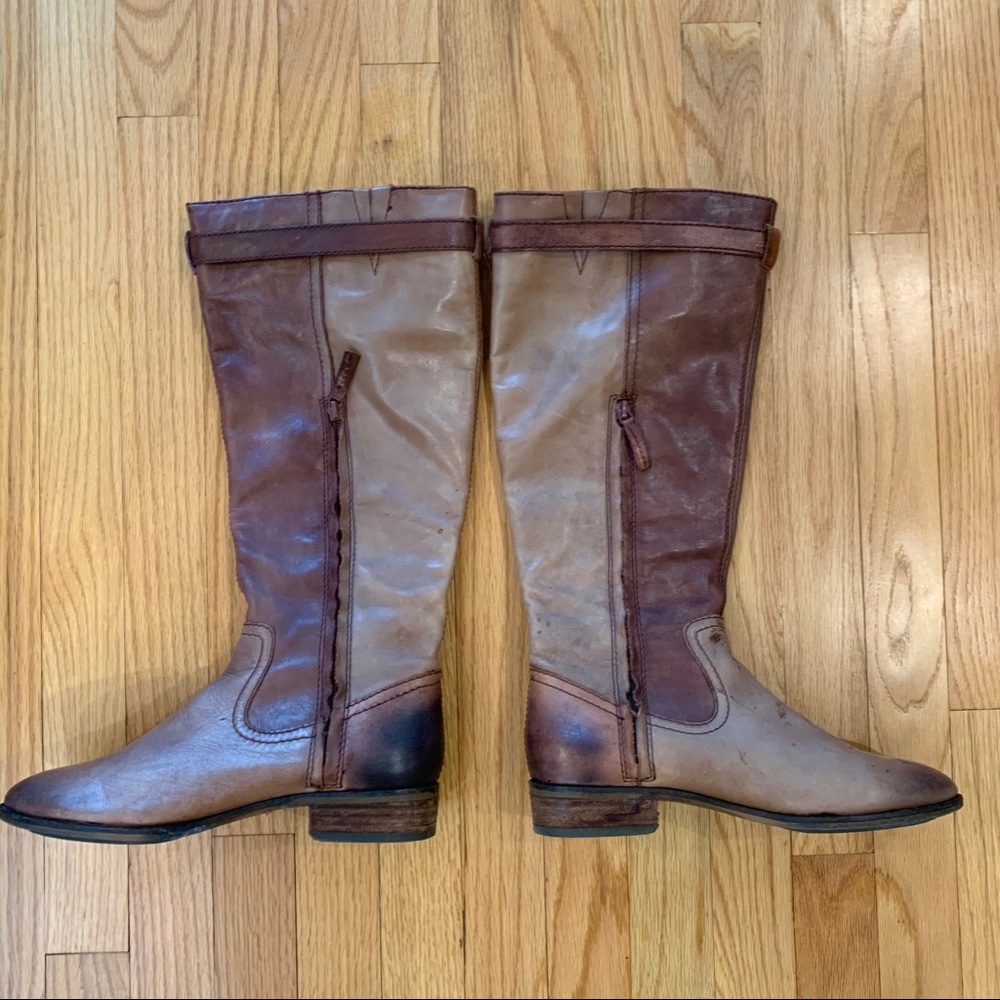 Brown Boots With Buttons Up The Side - image 2